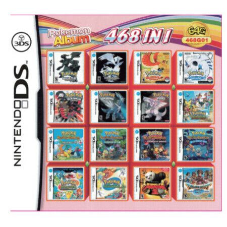 468 in 1 Game Cartridge Game Cartridge Games Pack Card  for DS, NDSL, NDSi