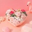 Scented Soap Rose in Heart-Shaped Box for Her Ideal for Birthday, Valentine's, Mother's Day,Perfect for Girlfriend, Mom, Wife, Women.