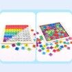 Wooden Counting Math Toys, 1-100 Consecutive Numbers, Educational Game and Learning for Toddlers 3 Years Old