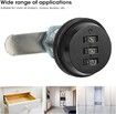 Password Lock, Combination Lock for Drawers RV Cabinet (Black)