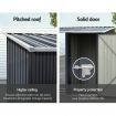 Giantz Garden Shed 2.49x1.04M Sheds Outdoor Tool Storage Workshop House Steel 2 in 1