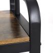 VASAGLE Industrial Coat Rack with Bench for Entryway