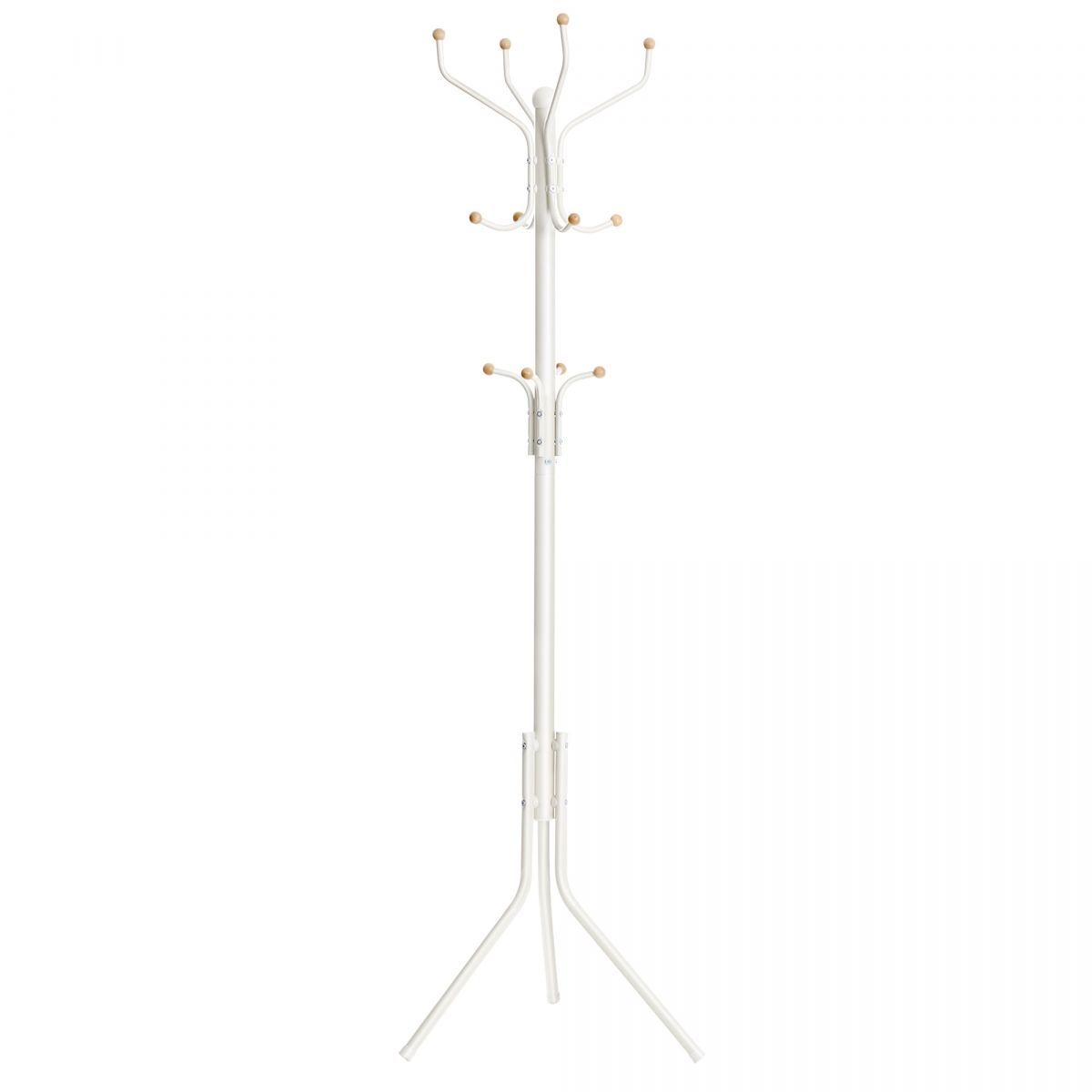 SONGMICS Metal Coat Rack Creamy White