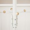 SONGMICS Metal Coat Rack Creamy White