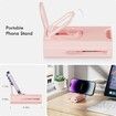 Cleaner Kit for Airpod,Keyboard Cleaner for Laptop,MacBook,Screen Cleaner with Spray and Microfiber Cloth,Multifunctional Cleaning kit for Keyboard,Earphone,Smartphone,Tablet (Pink)