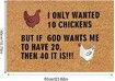 Non-Slip Chicken Pattern Door Mat Add Charm to Your Home Indoor Outdoor 40x60cm