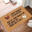 Non-Slip Chicken Pattern Door Mat Add Charm to Your Home Indoor Outdoor 40x60cm