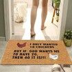 Non-Slip Chicken Pattern Door Mat Add Charm to Your Home Indoor Outdoor 40x60cm