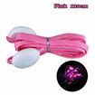 1 Pair LED Luminous Shoelaces Various Colours Glowing Sport Shoe Laces Flash Light Flat Sneakers Canvas Shoe Strings Party Decor Color Pink