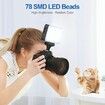 Mini Camera Light,Bi-Color LED Video Light 1500mAh Rechargeable for Camera, Photo