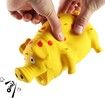 Squeaky Pig Dog Toys, Grunting Pig Dog Toy That Oinks Grunts for Small Medium Large Dogs 1Pack Yellow