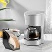 Coffee Filter Paper Holder Box with Dustproof Dispenser Rack Storage Capacity of 100 pcs Paper Filters-Black
