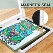 Children Art Frames Kids Artwork Storage Rack Magnetic Front Open Changeable for Poster Photo Drawing Paintings Pictures Display Color Wood
