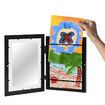 Children Art Frames Kids Artwork Storage Rack Magnetic Front Open Changeable for Poster Photo Drawing Paintings Pictures Display Color White