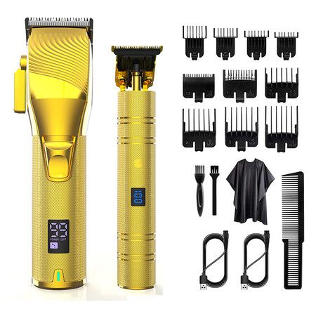 Hair Clippers for Men Professional Hair Trimmer Set Clippers Beard Hair Cutting Rechargeable T Outliner Shaver