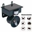 Solar Powered Outdoor Ultrasonic Pest Bird Crow Animal Repeller Repellent Scarer