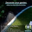 Solar Simple Lawn Light Outdoor Waterproof Landscape Light 1Pack (Warm)