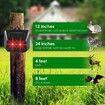 Solar Animal Repeller Predator Lights Deterrent for Coyote Fox Skunk Raccoon 1 Pack