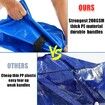 Moving Boxes Heavy Duty Extra Large Storage Bags, Blue Moving Bags Totes with Zippers 4 Pack