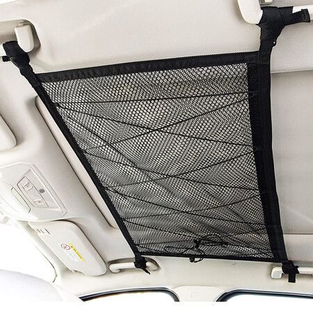 Ceiling Cargo Net Pocket Keep Your Car Organised Easy to Use for Most Vehicles 80 x 55cm