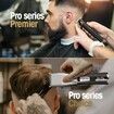 Hair Clippers with Beard Trimmer Set Cordless 2 Adjustable Speeds Haircut Kit T-Blade USB Rechargeable-Black