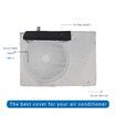 Air Conditioner Cover Outdoor Device Cover Main Machine Cover Waterproof Anti-Dust Anti-Snow Cleaning Bag Protector Size D