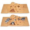 Pet Cat Toy Durable Holed Blanket Foldable Play Mat Hide And Seek Carpet with Holes Scratch-Resistant Hiding House