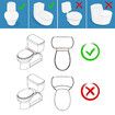 Hot and Cold Fresh Water Spray Bidet Toilet Seat Attachment with Self-Cleaning Double Nozzle and Adjustable Water Temperature