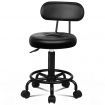 ALFORDSON Salon Stool Round Swivel Barber Hair Dress Chair Declan All Black