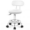 ALFORDSON Salon Stool Round Swivel Barber Hair Dress Chair Declan White