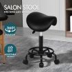 ALFORDSON Salon Stool Saddle Swivel Barber Hair Dress Chair Sierra All Black