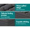 STARRY EUCALYPT Pillowtop Mattress Topper Charcoal Fibre Underlay Pad 7cm King Single