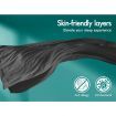 STARRY EUCALYPT Pillowtop Mattress Topper Charcoal Fibre Underlay Pad 7cm King Single