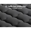 STARRY EUCALYPT Pillowtop Mattress Topper Charcoal Fibre Underlay Pad 7cm King Single