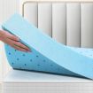 STARRY EUCALYPT Memory Foam Mattress Topper Ventilated Cool Gel Bamboo Underlay 5cm Single