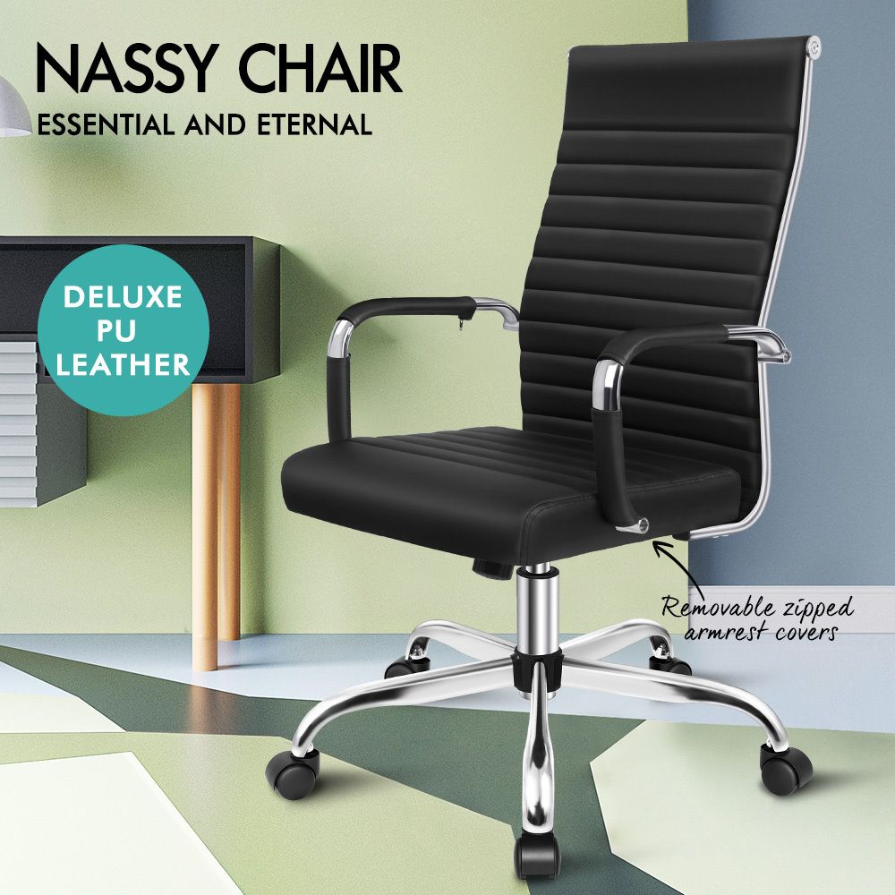 ALFORDSON Office Chair Padded Seat Ergonomic Executive Computer Study ...