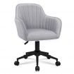 ALFORDSON Office Chair Fabric Armchair Computer Swivel Adult Kids Light Grey