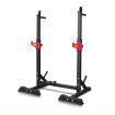 BLACK LORD Adjustable Squat Rack Fitness Weight Bench Lifting Barbell Stand Gym