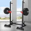 BLACK LORD Adjustable Squat Rack Fitness Weight Bench Lifting Barbell Stand Gym