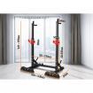 BLACK LORD Adjustable Squat Rack Fitness Weight Bench Lifting Barbell Stand Gym