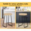 ALFORDSON 2x Bar Stools 65cm Tractor Kitchen Wooden Vintage Chair Natural