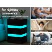 ALFORDSON Bedside Table RGB LED Nightstand 3 Drawers 4 Side High Gloss Black
