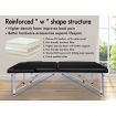 ALFORDSON Massage Table 2 Fold 55cm Foldable Portable Bed Desk Aluminium Lift Up