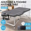 ALFORDSON Massage Table 2 Fold 55cm Foldable Portable Bed Desk Aluminium Lift Up