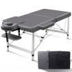 ALFORDSON Massage Table 2 Fold 55cm Foldable Portable Bed Desk Aluminium Lift Up