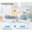 ALFORDSON Massage Table 2 Fold 55cm Foldable Portable Bed Desk Aluminium Lift Up