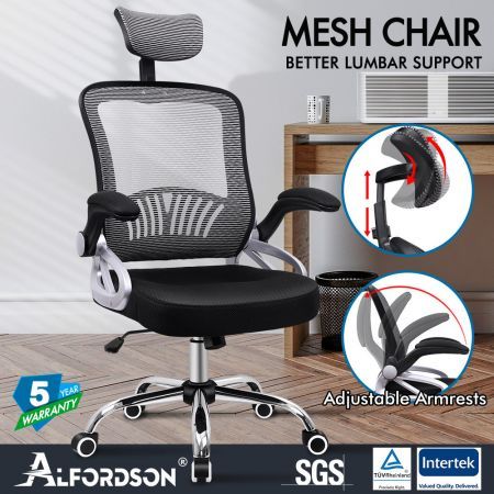 ALFORDSON Mesh Office Chair Executive Fabric Seat Gaming Racing Tilt Computer