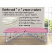 ALFORDSON Massage Table 2 Fold 75cm Foldable Portable Bed Desk Aluminium Lift Up