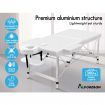 ALFORDSON Massage Table 2 Fold 75cm Foldable Portable Bed Desk Aluminium Lift Up