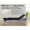 ALFORDSON Massage Table 3 Fold 75cm Foldable Portable Aluminium Lift Up Bed Desk